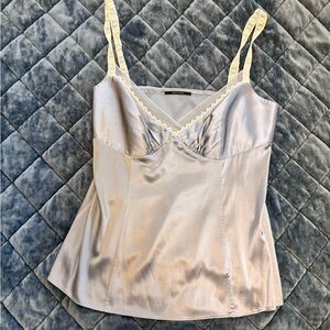 Elie Tahari Gray Textured Fabric